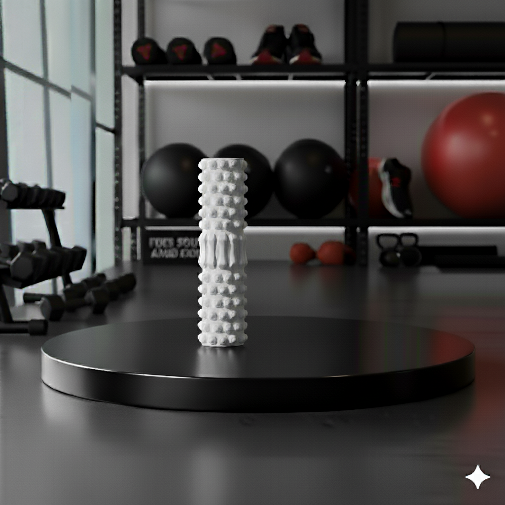 High-density foam muscle massage roller for deep-tissue muscle release and recovery