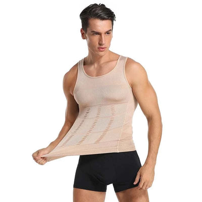 Men Waist Trainer Shaper Vest – Posture & Tummy Control