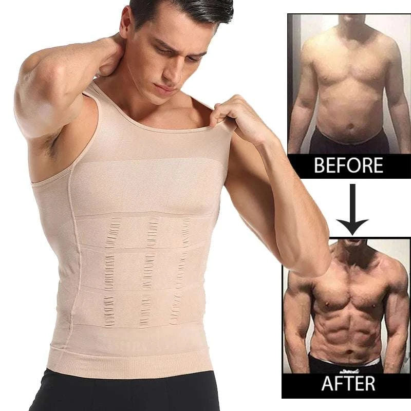 Men Waist Trainer Shaper Vest – Posture & Tummy Control