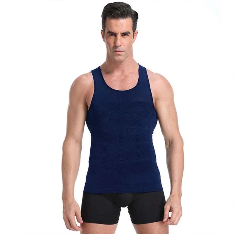 Men Waist Trainer Shaper Vest – Posture & Tummy Control