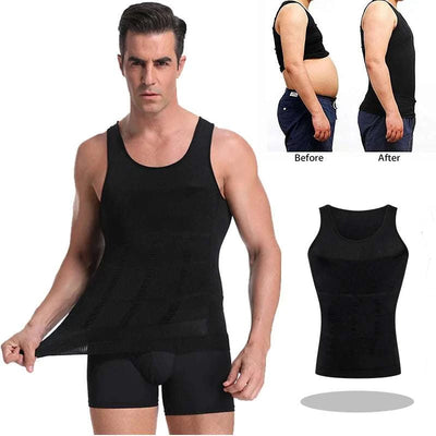 Men Waist Trainer Shaper Vest – Posture & Tummy Control