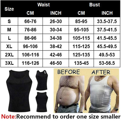 Men Waist Trainer Shaper Vest – Posture & Tummy Control