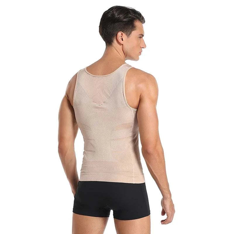Men Waist Trainer Shaper Vest – Posture & Tummy Control