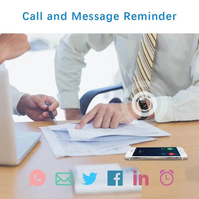 Smart sports bracelet with call and message reminder for fitness tracking