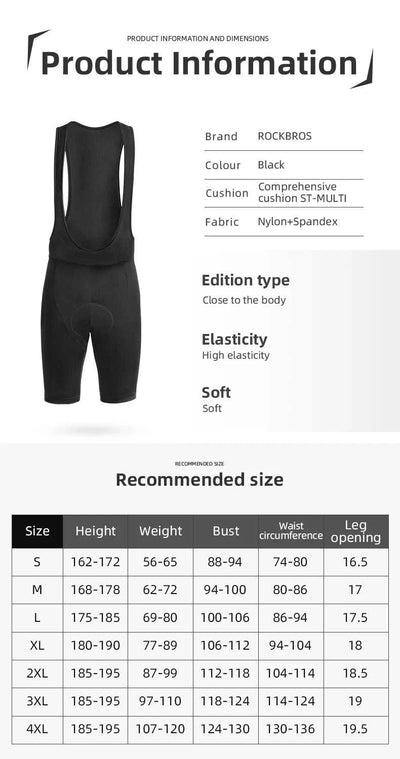 ROCKBROS Cycling Shorts – Breathable Padded Bike Underwear