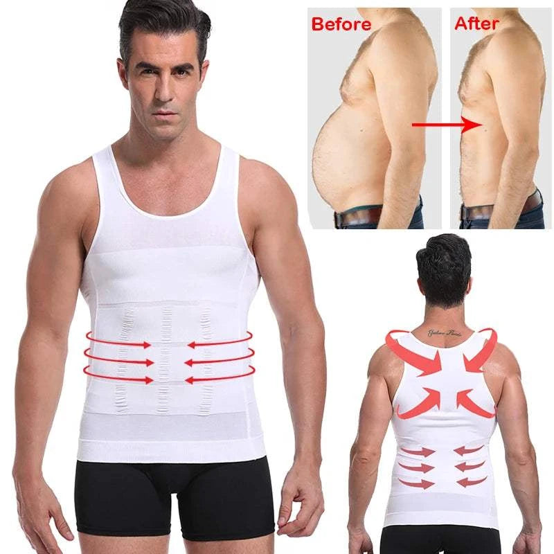 Men Waist Trainer Shaper Vest – Posture & Tummy Control