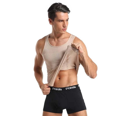 Men Waist Trainer Shaper Vest – Posture & Tummy Control