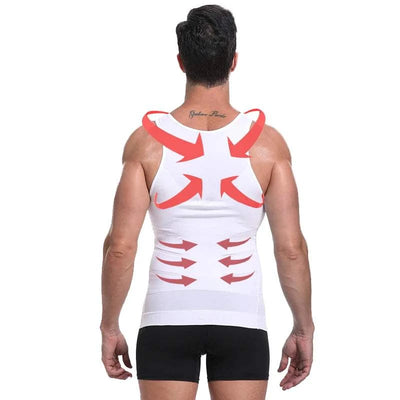 Men Waist Trainer Shaper Vest – Posture & Tummy Control