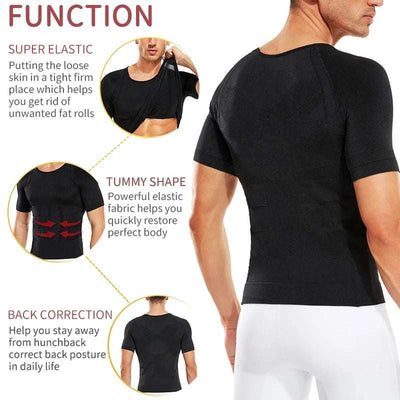 Men's Compression Shaper Shirt – Slimming Tummy Control Top