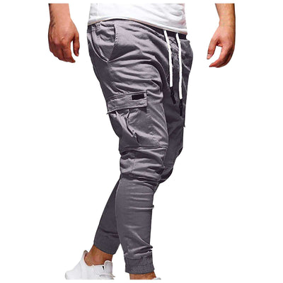 Men's breathable quick-dry waterproof hiking pants for camping summer hiking with drawstring and cargo pockets