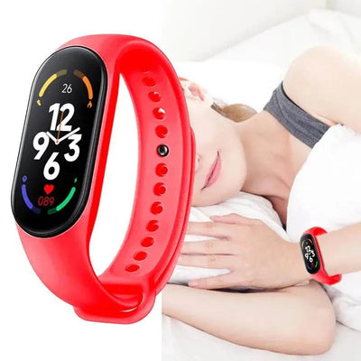 M7 Fitness Tracker Smartwatch – Heart Rate & Sleep Monitor