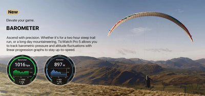 TicWatch Pro 5 Smartwatch – Wear OS, Long Battery, Waterproof