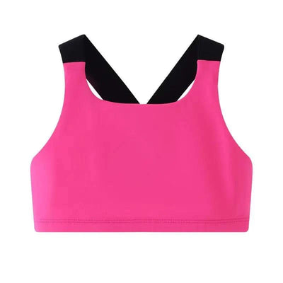 Girls High Support Sports Vest – Running & Yoga Top (5-13 Years)