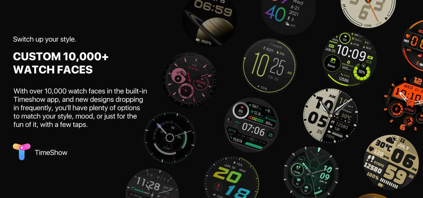 TicWatch Pro 5 Smartwatch – Wear OS, Long Battery, Waterproof