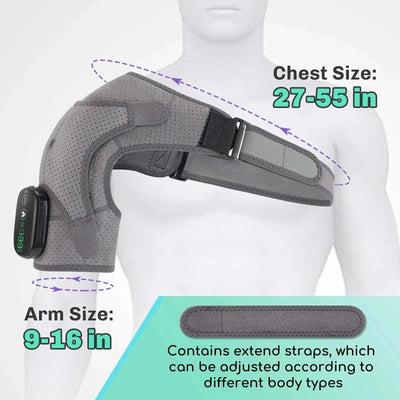 Heated Shoulder Support Brace – Vibration & Pain Relief