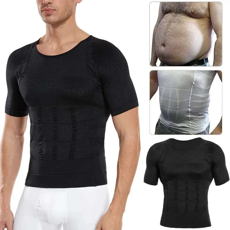 Men's Compression Shaper Shirt – Slimming Tummy Control Top