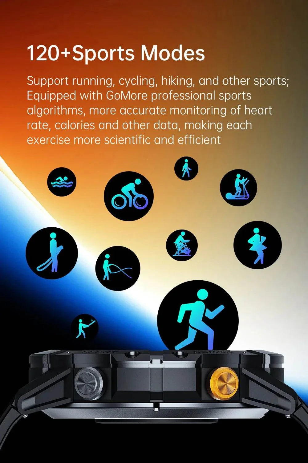 CUBOT C29 Smartwatch – 120 Sports Modes & Health Tracking