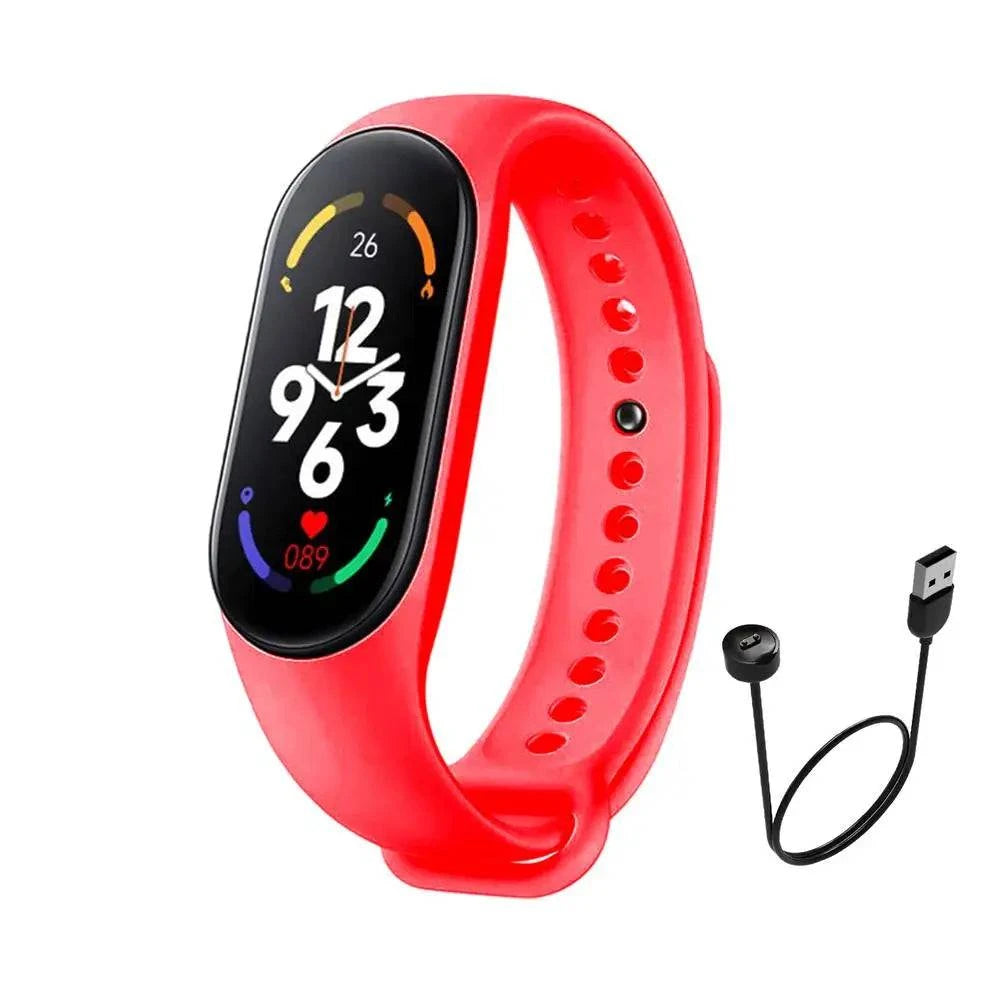M7 Fitness Tracker Smartwatch – Heart Rate & Sleep Monitor