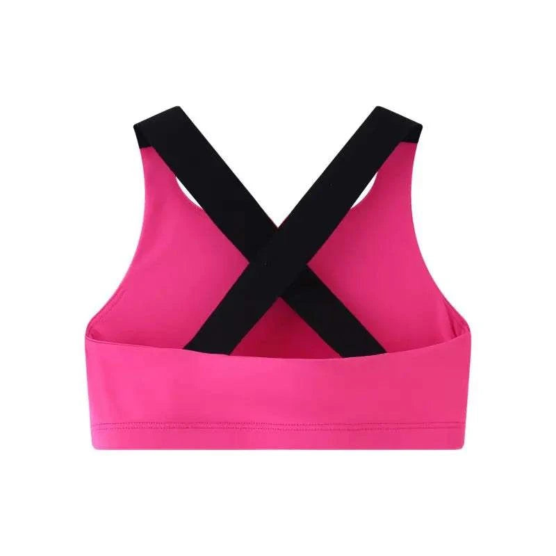 Girls High Support Sports Vest – Running & Yoga Top (5-13 Years)