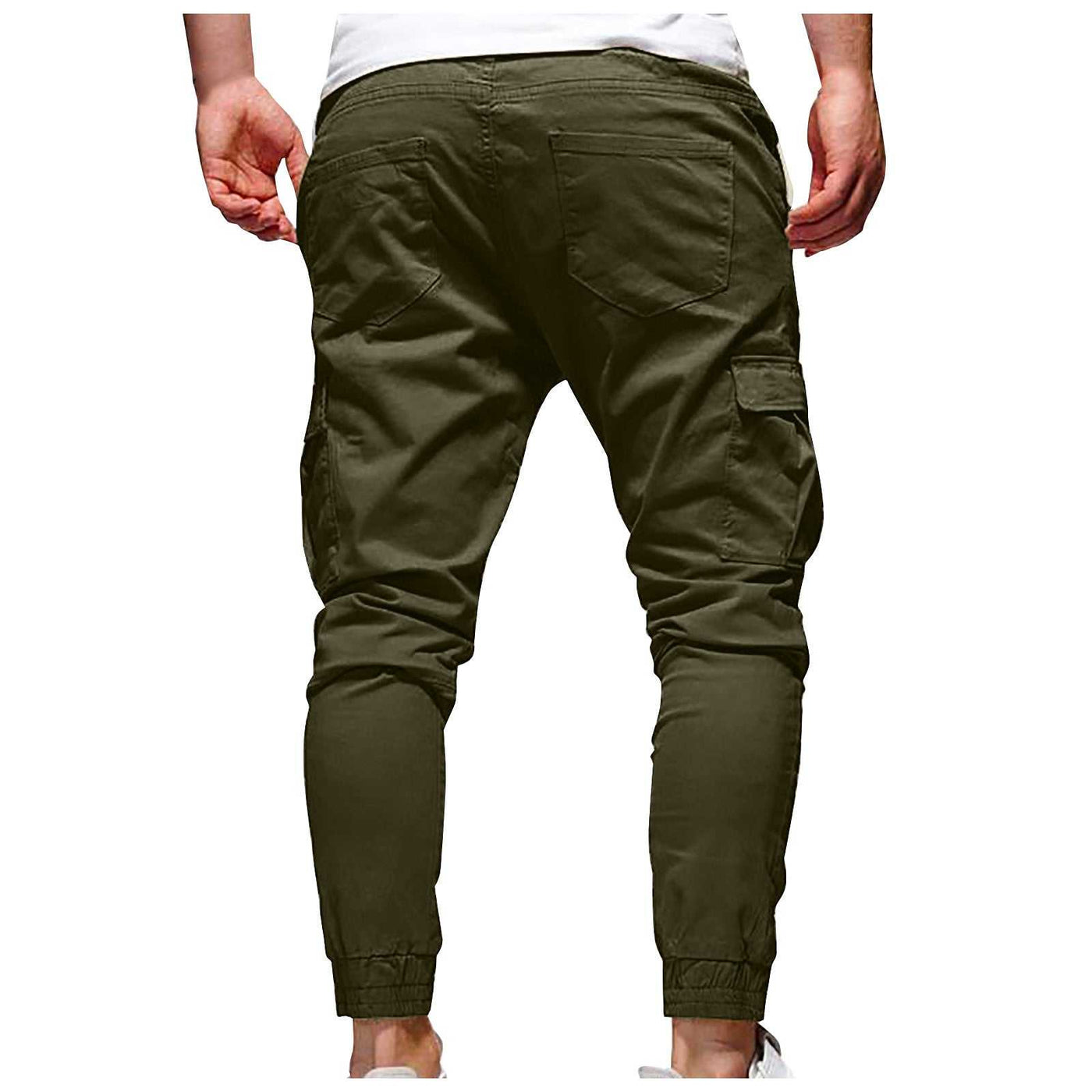 Men's outdoor waterproof hiking pants in olive green, breathable and quick-dry, perfect for camping summer hiking