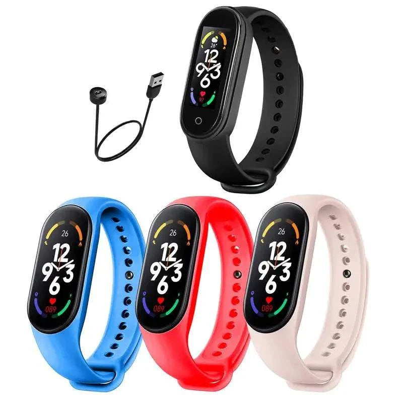 M7 Fitness Tracker Smartwatch – Heart Rate & Sleep Monitor