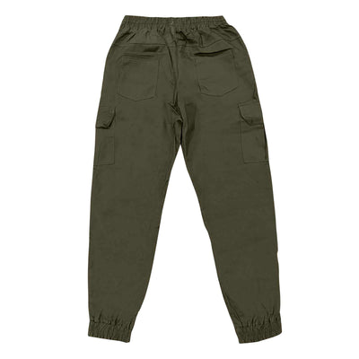 Men’s outdoor waterproof hiking pants in olive green, breathable and quick-dry, ideal for camping, summer hiking, and casual wear.