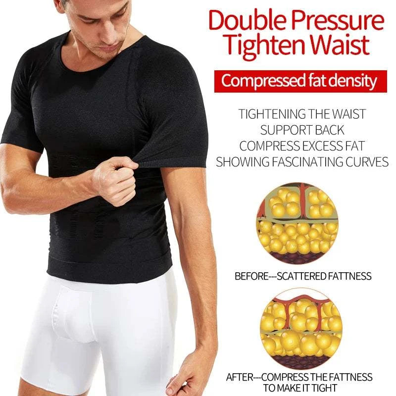 Men's Compression Shaper Shirt – Slimming Tummy Control Top