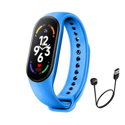M7 Fitness Tracker Smartwatch – Heart Rate & Sleep Monitor