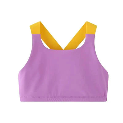 Girls High Support Sports Vest – Running & Yoga Top (5-13 Years)