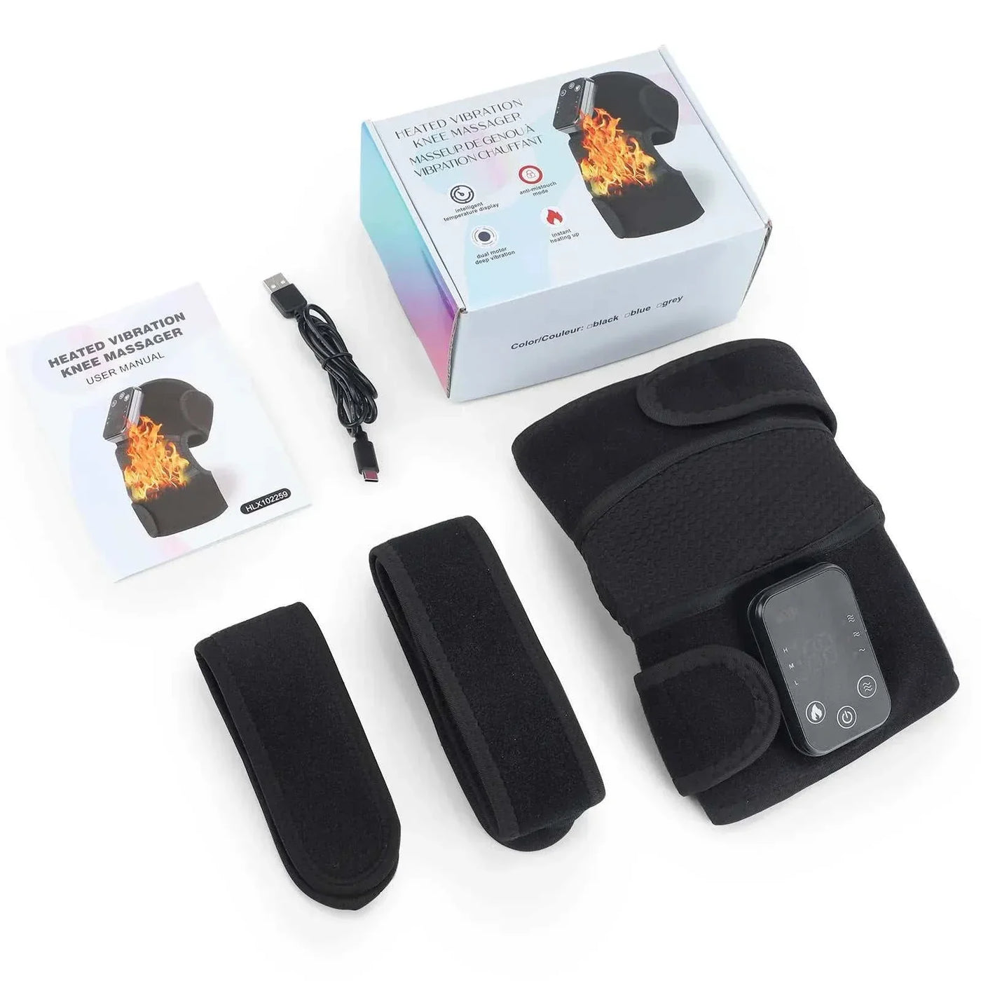 Heated Shoulder Support Brace – Vibration & Pain Relief