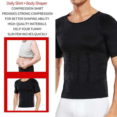 Men's Compression Shaper Shirt – Slimming Tummy Control Top
