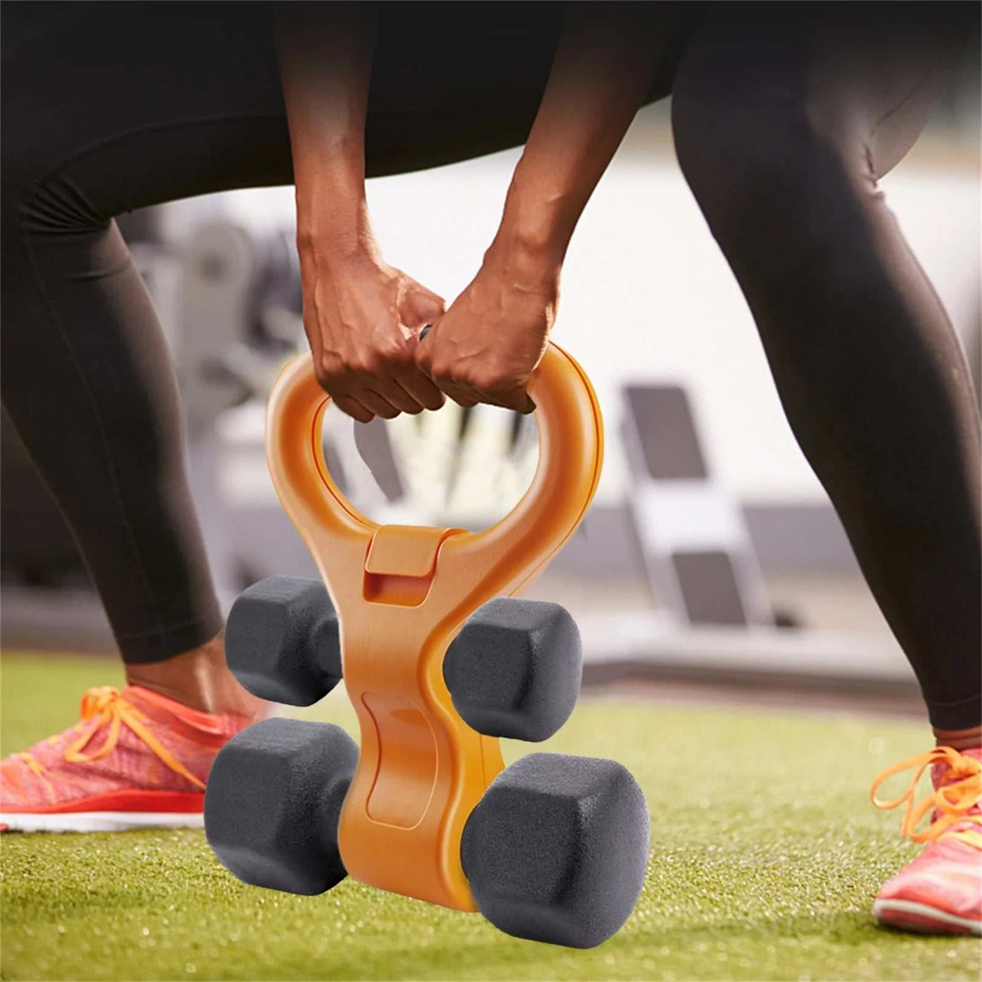 Adjustable Kettle Grip – Convert Dumbbells to Kettlebells