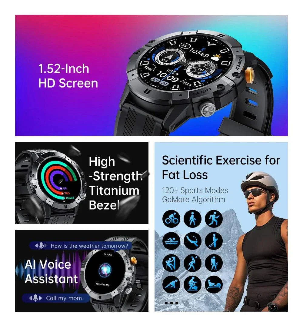 CUBOT C29 Smartwatch – 120 Sports Modes & Health Tracking