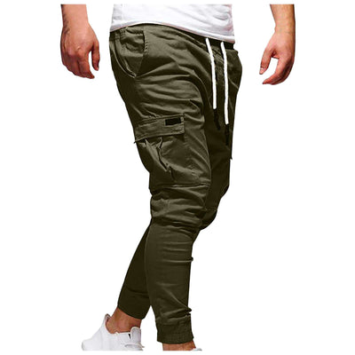 Men's outdoor waterproof hiking pants with breathable quick-dry fabric, loose fit, drawstring waist, and cargo pockets for camping, summer hiking, and casual wear.