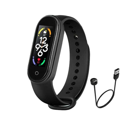 M7 Fitness Tracker Smartwatch – Heart Rate & Sleep Monitor